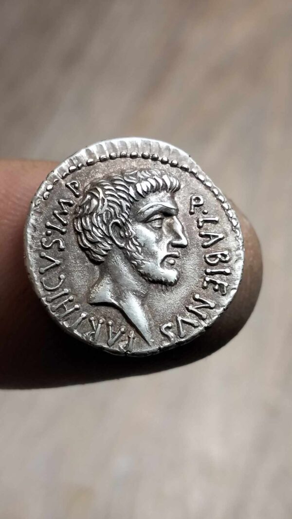 Q. Labienus Parthicus. Roman Silver Denarius Novelty Minted Coin!